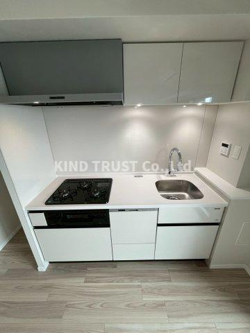 S-RESIDENCE天満橋arのキッチン|コンパクトなキッチンで掃除もラクラク