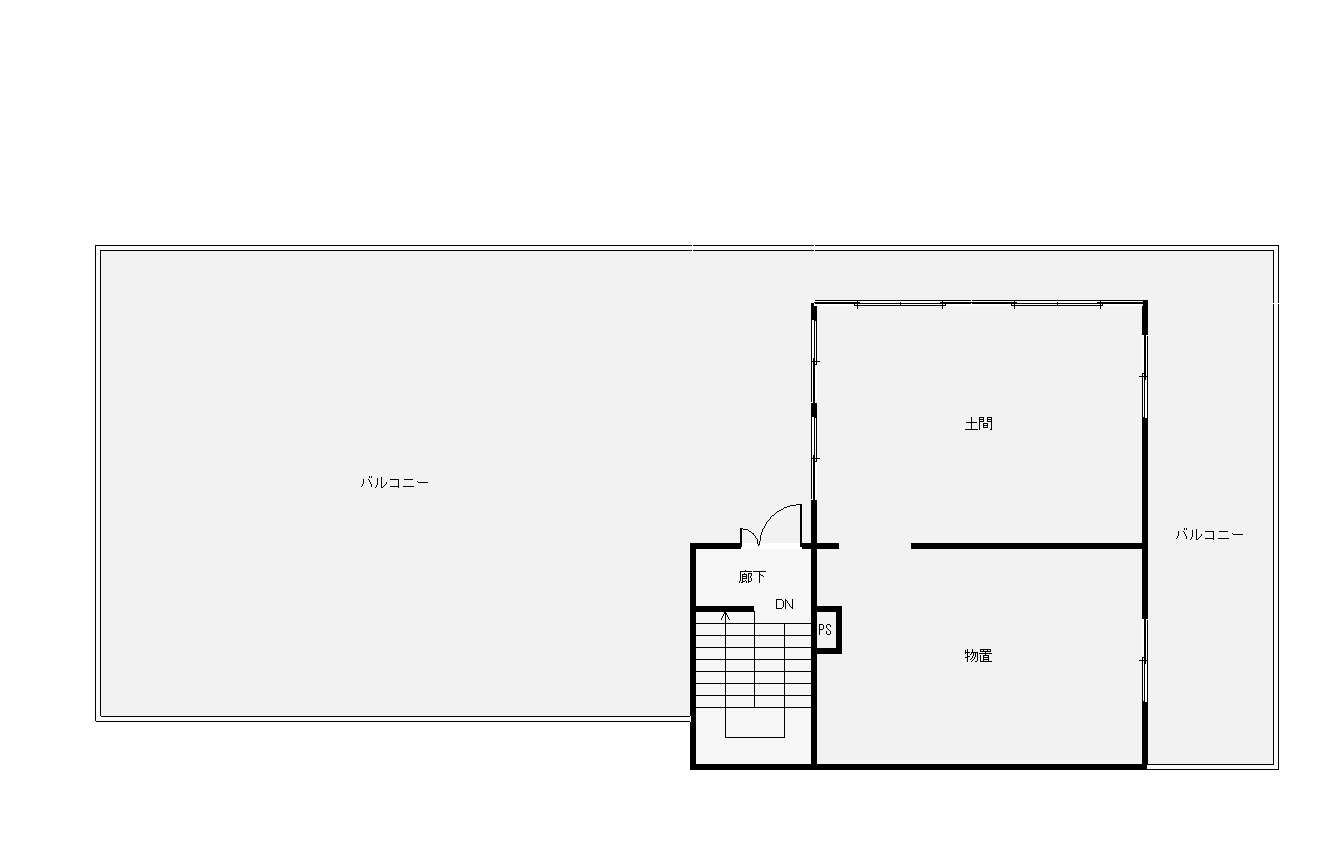 深谷市中瀬　中古店舗併用住宅の区画図