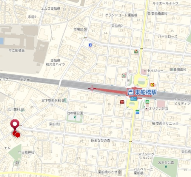 イースト・ヒルＢの地図|★案内図★