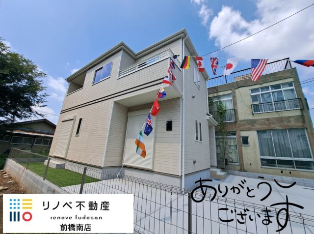 前橋市城東町 新築住宅の外観|☆リノベ不動産前橋南店☆城東町1棟現場  閑静な住宅街です。