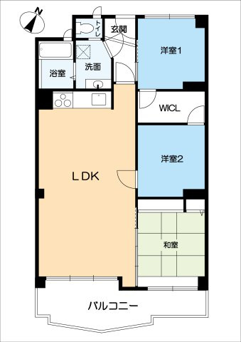 千里桃山台団地A1棟の間取り