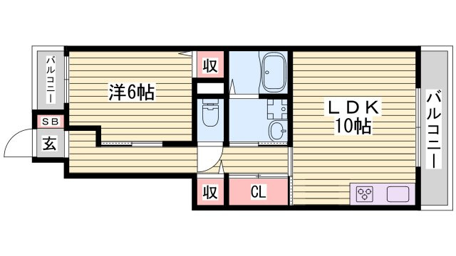 スカイルームⅡの間取り