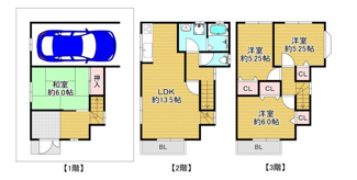 【間取り】 | 千石東中古戸建