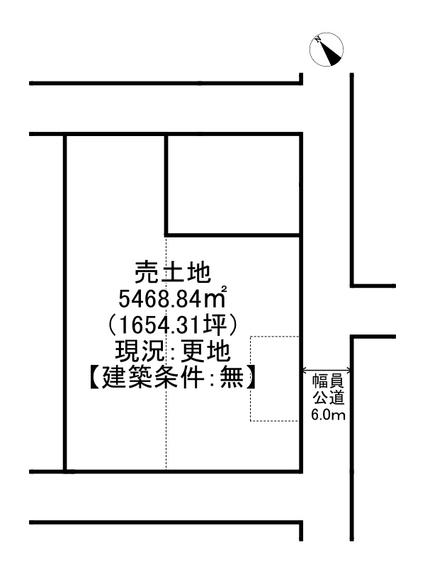 姫路市山田町牧野/売土地の土地図