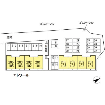 エトワールの区画図