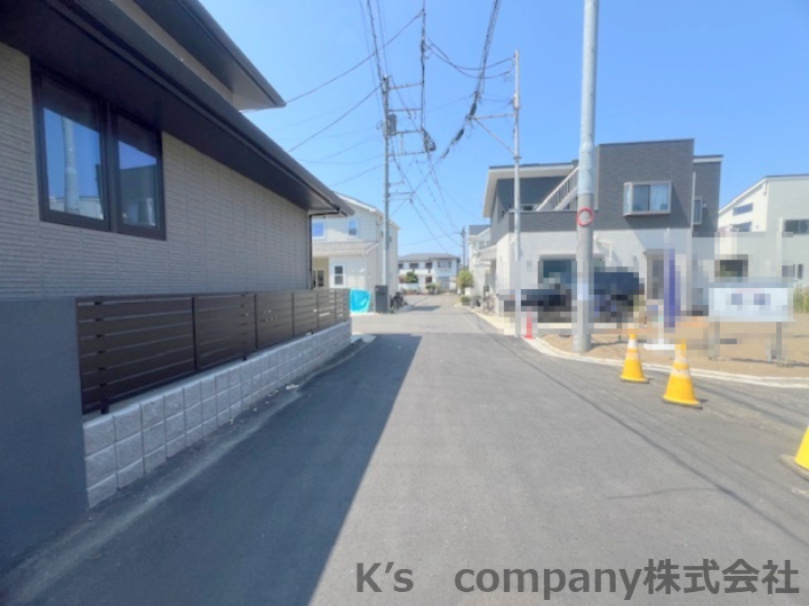 藤沢市鵠沼海岸3丁目　建築条件なし　売地　区画４の前面道路含む現地写真|前面道路の様子です◇