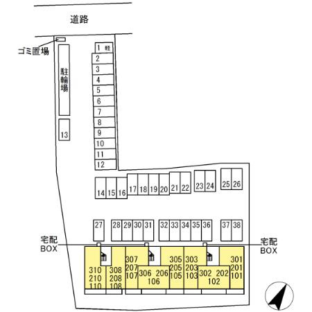 パルフェリーチェの区画図