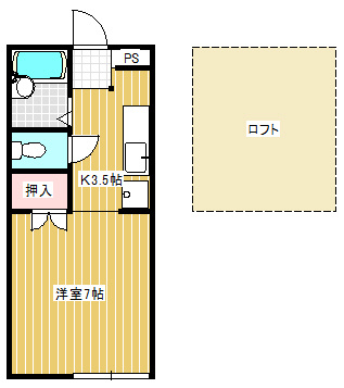 キャリーハイツⅠの間取り
