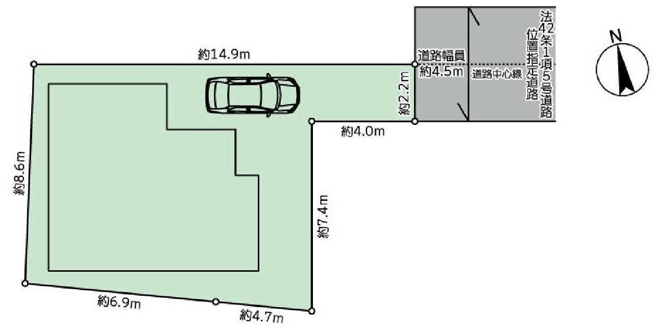 【横浜市瀬谷区五貫目町27-18新築戸建て】★仲介手数料無料★（上瀬谷小学校・瀬谷中学校）の区画図