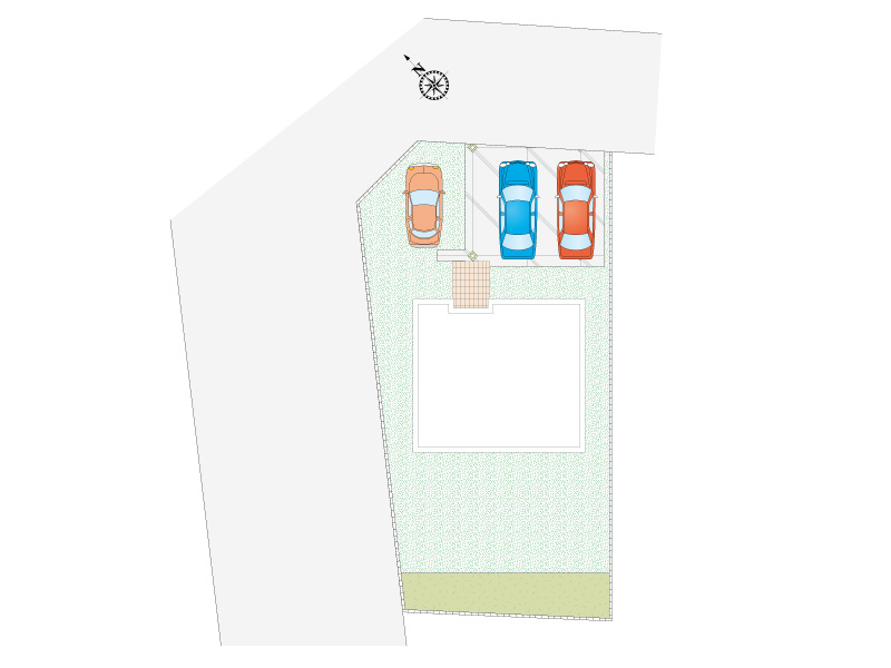 【宮子町　3号棟　配置図】