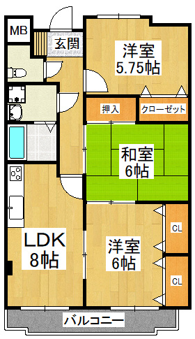 【間取り】 | パークヒルズ千代田