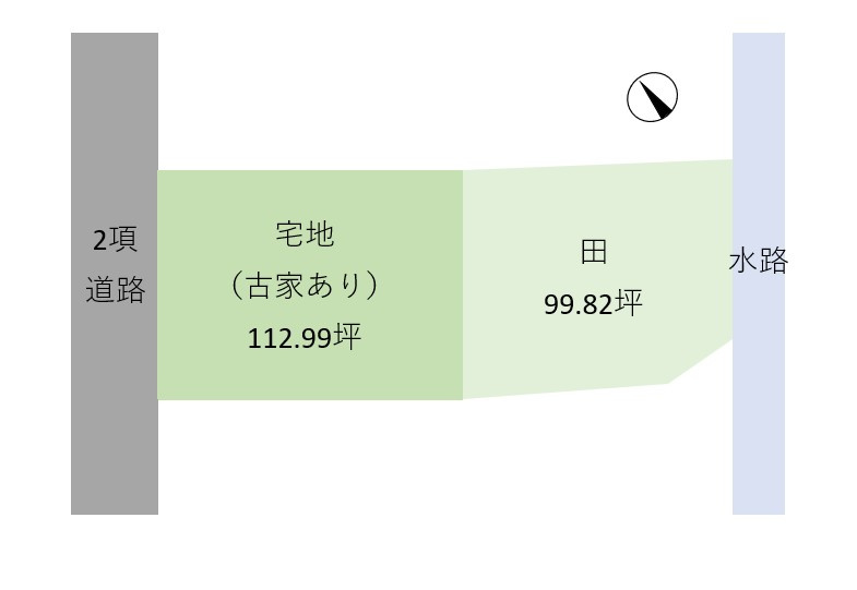 奥山一戸建の区画図