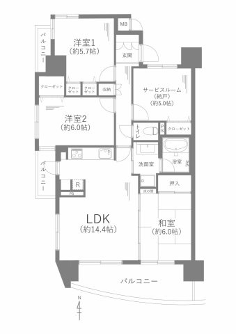 【間取り】の画像