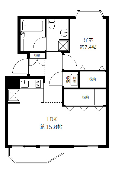 ブランシール碑文谷の間取り|ワイドタイプのLDK