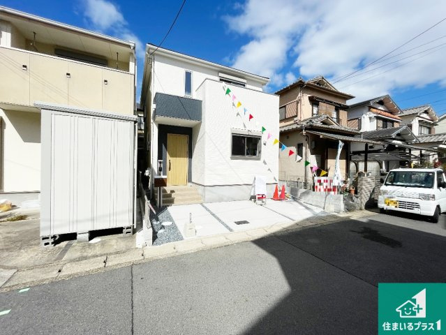 宇治市槇島町一ノ坪　第1期　新築一戸建ての外観|お客様に長く安心して住んでいだだける事にこだわった家づくり！住んでからのアフターサービスにもしっかりと取り組んでいます！