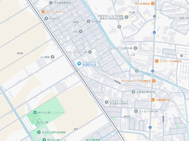 宇治市槇島町一ノ坪　第1期　新築一戸建ての地図