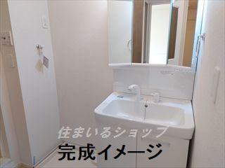 広島市安佐北区可部３丁目のアパートの洗面所|シャンプードレッサー