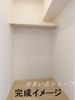 広島市安佐北区可部３丁目のアパートの収納|ウォークインクローゼット