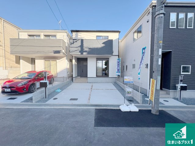 八幡市橋本平野山　第8期　新築一戸建ての駐車場|駐車スペース！散水栓があるので、こまめに愛車を洗えます！