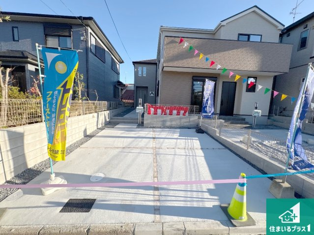 八幡市男山松里　第3期　新築一戸建ての駐車場|駐車スペース！散水栓があるので、こまめに愛車を洗えます！