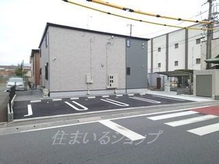 広島市安佐北区可部３丁目のアパートの駐車場