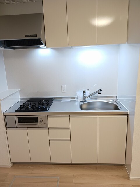 広島市安佐北区可部３丁目のアパートのキッチン|浄水器一体型シャワー水栓