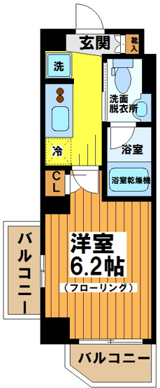 【間取り】 | プライマル方南町
