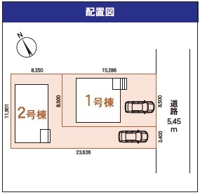 【新築戸建】千歳市信濃4丁目2棟の区画図