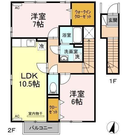 ベルフォーレ　B棟の間取り