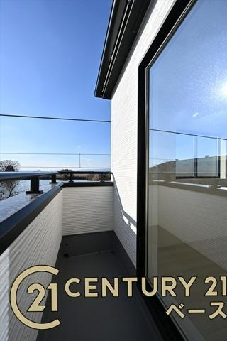 天理市永原町の新築一戸建のバルコニー|■現地撮影写真■開放感あふれるバルコニー！