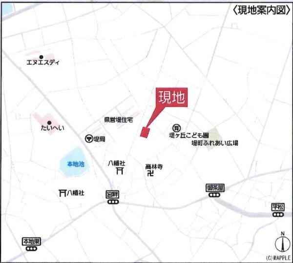 豊田市堤町第3　全4棟・1号棟のその他|現地案内図です。