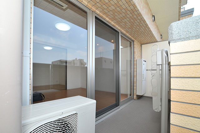 グランシス天満橋のバルコニー