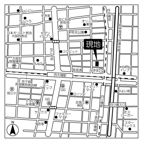 アンビエンテ四ツ橋の地図
