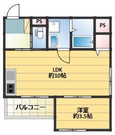 THE NOBLES 久留米西町の間取り