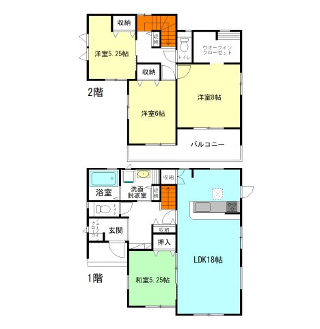 【間取り】 | ブルーミングガーデン前橋市江田町ー① | 各所に収納充実の全居室南向き間取り！
シューズインクロークにウォークインクローゼット完備！
食器洗浄乾燥機付き！