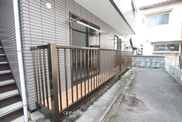 【バルコニー】 | コーポK＆K | 落ち着いた時間を過ごせるバルコニーです
コーポK&K　102号室　2019/7/12撮影