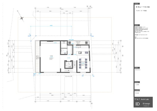 南青山７　土地の参考プラン|☆参考プラン意匠☆3F