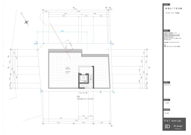 南青山７　土地の参考プラン|☆参考プラン意匠☆ルーフバルコニー
