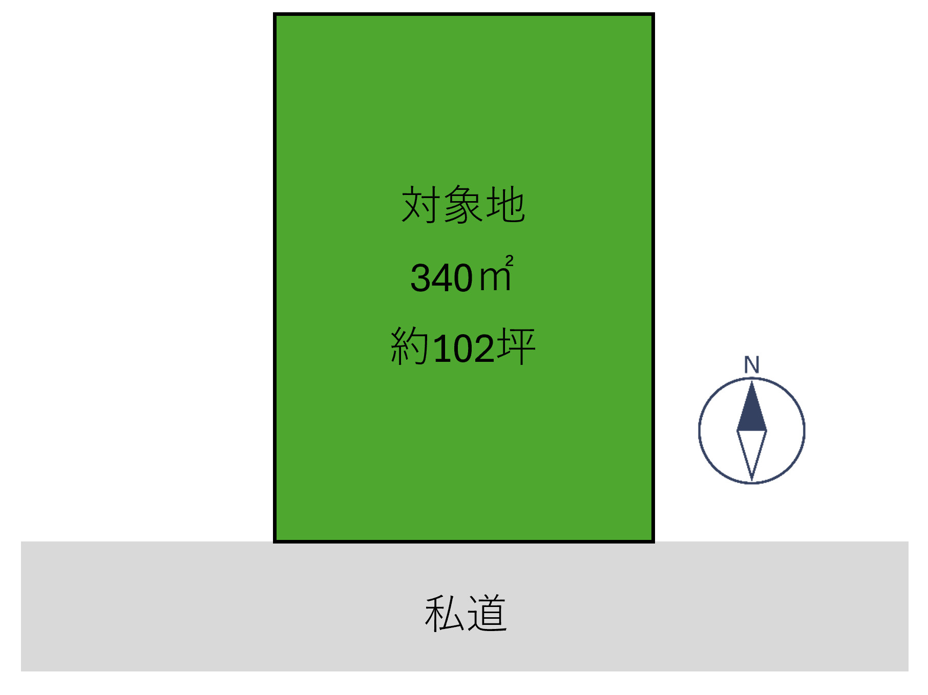売地　加東市松沢の土地図