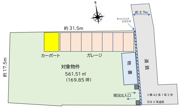 興浜K売地の土地図