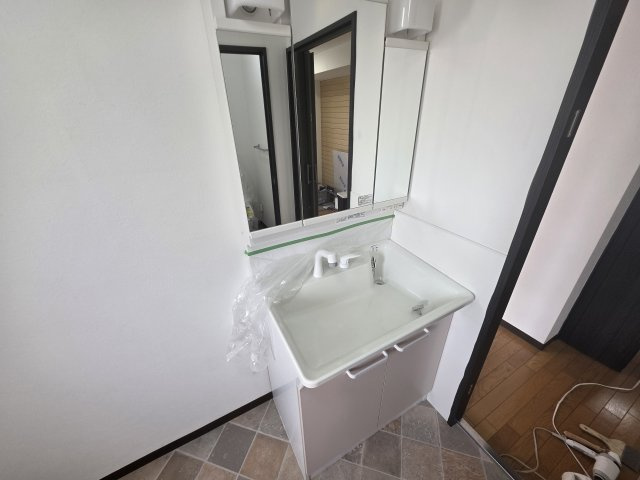 第七恵美酒マンションの独立洗面台