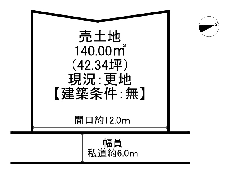 姫路市安富町安志/売土地の土地図