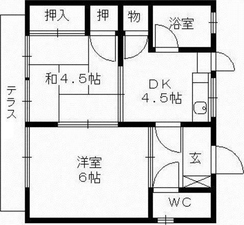 久留米市国分町戸建の間取り