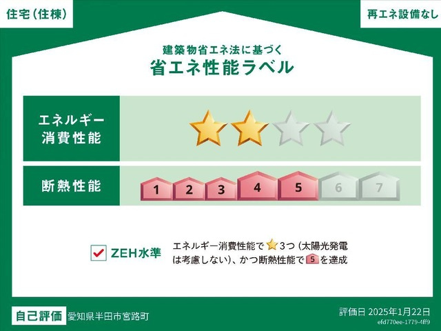 ルミエール宮路の省エネ性能ラベル