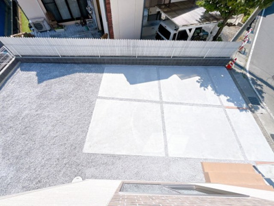 【駐車場】 | 前橋市青柳町　新築住宅 | ゆったりとめられる駐車場です