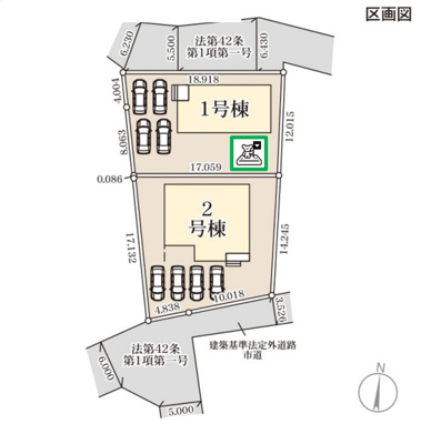 【区画図】 | 前橋市青柳町　新築住宅