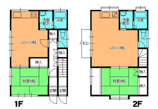 【間取り】 | 毛呂山町中央 売アパート