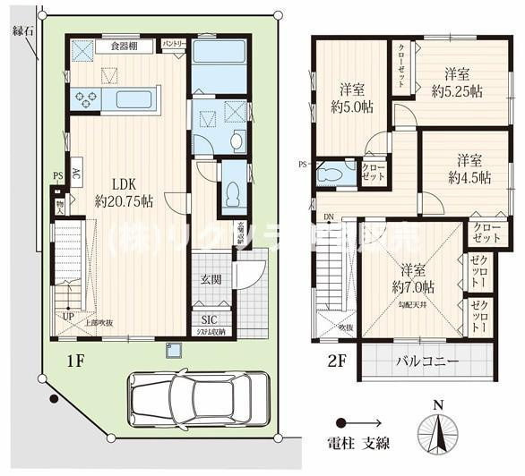 大峰元町２丁目　未入居一戸建ての間取り|間取り図はいかがですか？ご希望を叶える間取りですか？リビングの広さは？水回りの位置は？カウンターキッチン？など色々な情報が集約されています。弊社では資金計画・住宅ローンなどのご相談も承っております。