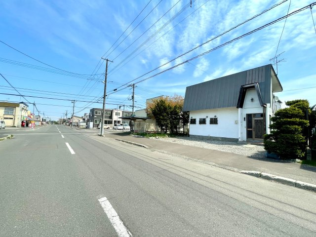 篠路9条3丁目　土地の前面道路含む現地写真