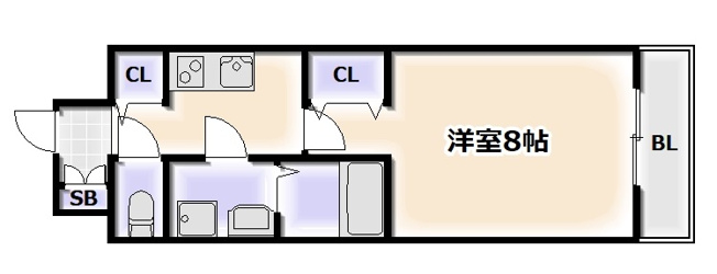 【間取り】 | ウィルテラスなんば南